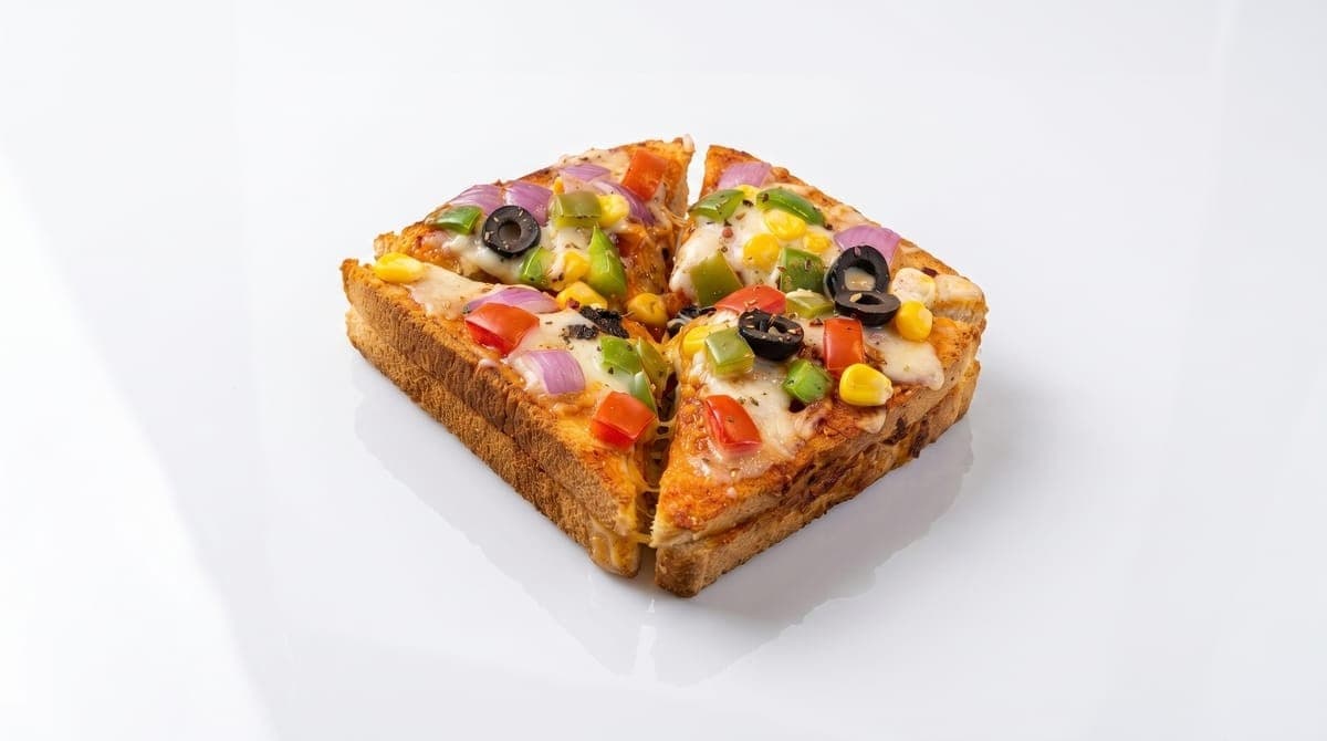 Veg Cheese Pizza Toast